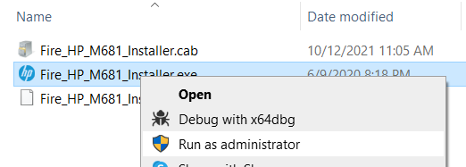Run as Administrator